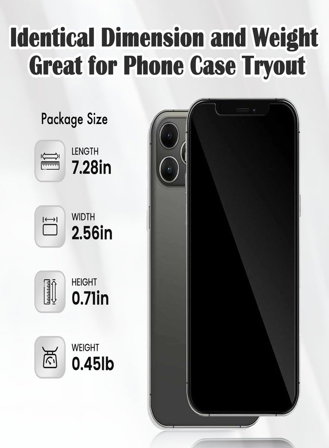 Mearar without Logo - Non Working Replica 1:1 Phone Dummy Display Phone Model for Phone 12 Pro / 12 Pro Max Fake Model Toy (Grey Blackscreen, 6.1inches) - Image 2